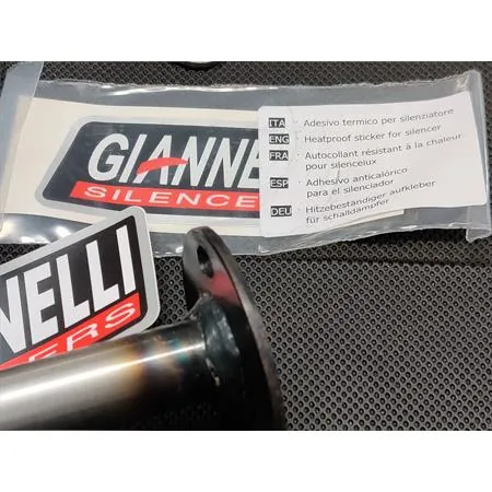 Silenziatore in alluminio per espansione Giannelli per Aprilia RS 50 e Derbi GPR prodotte dal 2006 in poi e con motore D50B, ricambio 33647HF