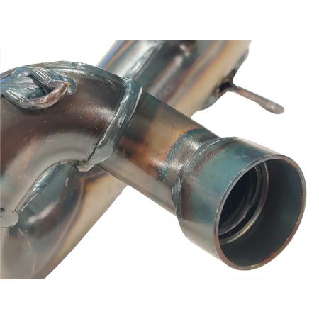Marmitta espansione Giannelli modello Sonic con diametro imbocco silenziatore da 22 mm per enduro e motard Beta RR 50cc prodotti dal 2021 fino al 2022 con type C5, codice 34090HF