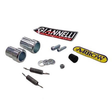Marmitta espansione Giannelli modello Sonic con diametro imbocco silenziatore da 22 mm per enduro e motard Beta RR 50cc prodotti dal 2021 fino al 2022 con type C5, codice 34090HF