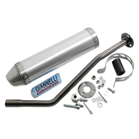 Silenziatore Giannelli in alluminio per Aprilia sinistro-mx 50 dal 2006 in poi, ricambio 34683HF