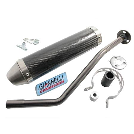 Silenziatore Giannelli in carbonio per Aprilia sinistro-mx 50 dal 2006 in poi, ricambio 34684HF