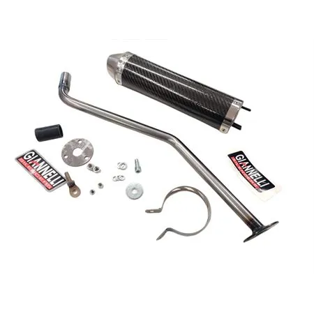 Silenziatore cilindro carbonio diam.70mm ksr moto tr50sm, ricambio 34696HF