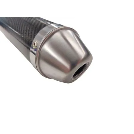 Silenziatore cilindro carbonio diam.70mm ksr moto tr50sm, ricambio 34696HF