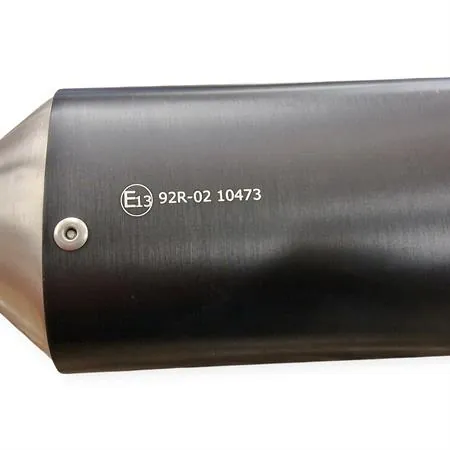 Silenziatore Giannelli Sonic 34711HS per BETA ENDURO/MOTARD RR 50cc prodotti dal 2021 fino al 2022 (type C5) con Ø innesto 22mm omologato in alluminio anodizzato nero