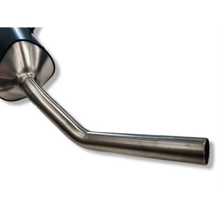 Silenziatore omologato sonic in alluminio anodizzato nero con fondello in carbonio da abbinare alla pancia originale oppure alla Giannelli 34093HF per Fantic Motor euro 5 prodotti dal 2021 in poi, ricambio 34713HS