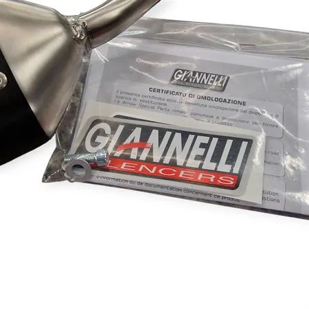 Silenziatore Giannelli Sonic 34719HS per BETA ENDURO/MOTARD RR 50cc  prodotti dal 2022 in poi (type C5) con Ø innesto 24mm omologato in alluminio anodizzato nero