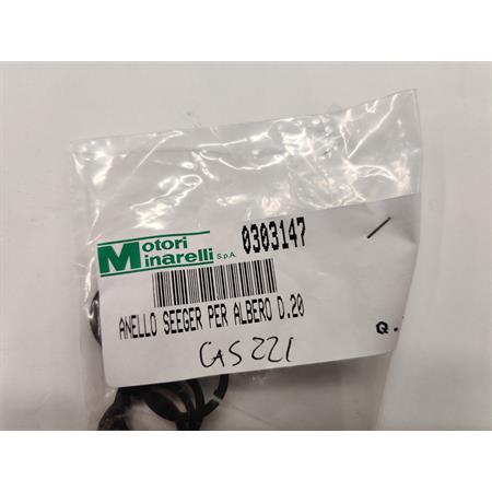Anello seeger p/alb. d. 20, ricambio 0303147