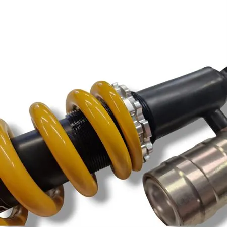 Mono ammortizzatore posteriore HM-Vent regolabile precarico molla con serbatoio a gas e monta su tutte le versioni HM e Vent 50 con attacco occhiello e forchetta prodotti dal 1995 in poi, ricambio K02720755