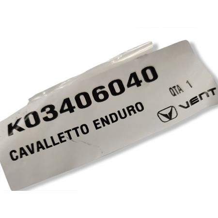 Cavalletto laterale in alluminio originale HM-VENT con lunghezza 370 mm per enduro e motard 50 e 125 cc 2 tempi prodotti dal 2006 fino al 2018, ricambio K03406040