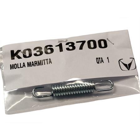 Molla fissaggio marmitta dal collettore al cilindro originale Vent HM per enduro e motard 50 cc CRE e utilizzabile anche per fissare marmitte da scooter, ricambio K03613700