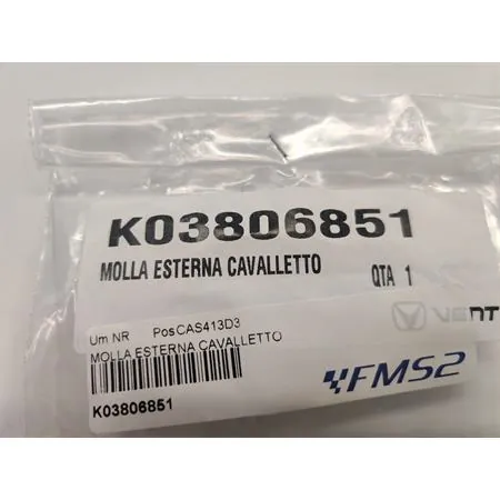 K03806851 Molla esterna ritorno cavalletto laterale originale Hm - Vent per 50, 125, 250 e 450 cc 2 e 4 tempi