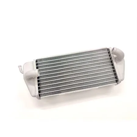 Radiatore sinistro HM Vent in alluminio di colore argento per modifica aggiunta secondo radiatore sui ciclomotori HM cre 50 tutte le versioni, ricambio K07018000