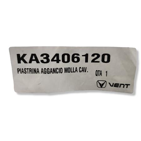 Piastrina aggancio molla cavalletto laterale HM-Vent per enduro e motard prodotti dal 2004 in poi 50, 125, 25 e 450 cc 2 tempi e 4 tempi, ricambio KA3406120