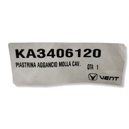 KA3406120 Piastrina aggancio molla cavalletto laterale HM-Vent per enduro e motard prodotti dal 2004 in poi 50, 125, 25 e 450 cc 2 tempi e 4 tempi