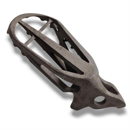 Pedana poggiapiedi destra HM-Vent in acciaio trattato per utilizzo sui CRE, Baja, Derapage, Crm, RR, CRM, 50 e 125 cc 2 e 4 tempi prodotti dal 2006 in poi, ricambio KA3406501