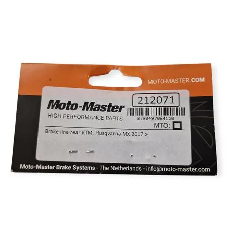 212071 Tubo freno posteriore Motomaster in treccia per KTM, HUSQVARNA e GAS GAS 2T e 4T prodotti dopo il 2017