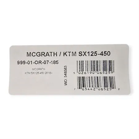 999-01-OR-07-185 Manubrio RENTHAL TWINWALL 999 McGrath 28,6 mm anodizzato arancio – Compatibile moto cross, offroad e motard