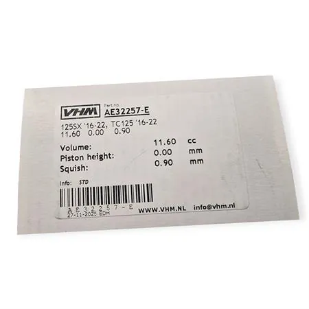 AE32257-E Inserto per testa VHM AE32257-E da 11,60cc per KTM XC-W 125 2017-2019 e SX 125 2016-2022, Husqvarna TC 125 2016-2022 e TX 125 2017-2019, Gas Gas MC 125 2021-2023