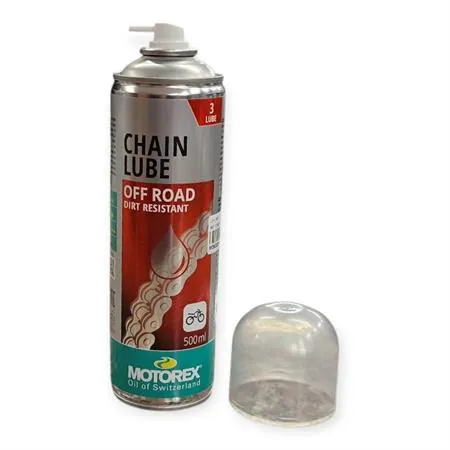 Lubrificante catena off-road spray Motorex - bomboletta spray da 500 ml, ricambio M302281