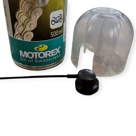 Lubrificante catena racing spray Motorex con aggiunta di PTFE - bomboletta spray da 500 ml, ricambio M302336