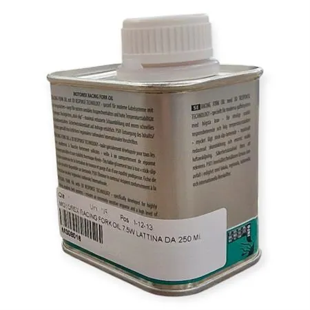 Olio forcelle racing Motorex con densità 7,5W - lattina da 250 ml, ricambio M308016