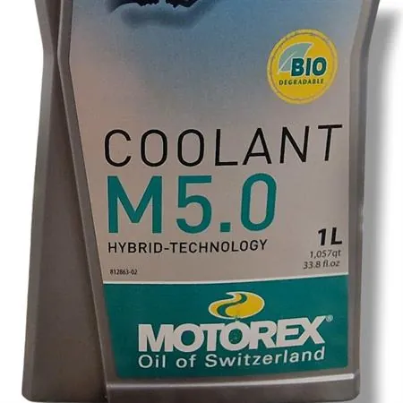 Liquido di raffreddamento Motorex M5.0 azzurro pronto all'uso - flacone da 1 litro, ricambio M308275