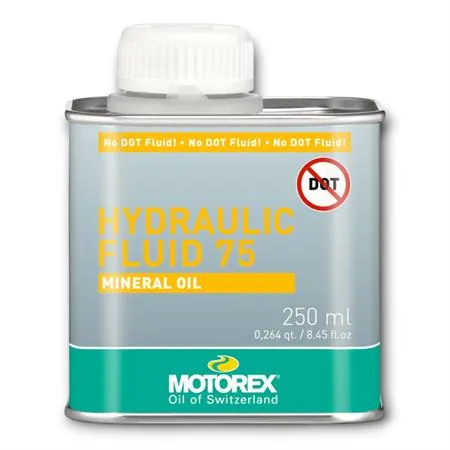 Flacone olio idraulico minerale per impianti frizioni Motorex 75 (250 ml)