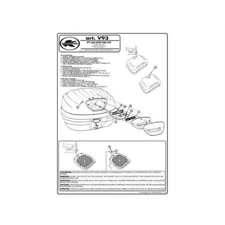 Luce stop luminosa da applicare al bauletto valigia K28 e K42 (Kappa), ricambio V93