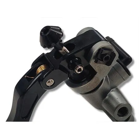 MF45.00026 Pompa freno Motoforce attacco radiale con lavorazione CNC e montaggio sul lato destro o sinistro e leva regolabile