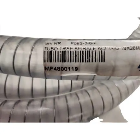 Tubo trasparente spirale acciaio 19x26mm al mt, ricambio MF4800119