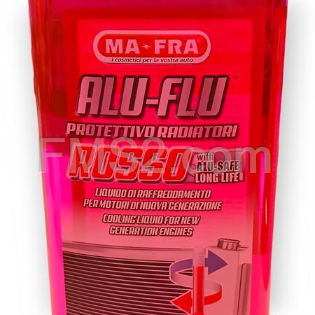 Flacone Mafra Alu flu liquido di raffreddamento long life concentrato di colore rosso in flacone da 1000 ml, ricambio H0170