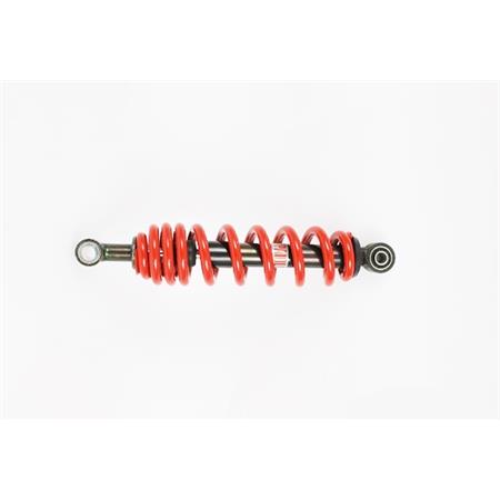 Ammortizzatore idraulico Malaguti per minicross Grizzly ruote da 12 pollici e 10 pollici con lunghezza di 260 mm e molla di colore rosso, ricambio 01006001