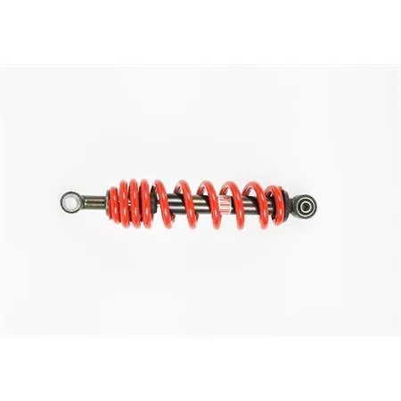Ammortizzatore idraulico Malaguti per minicross Grizzly ruote da 12 pollici e 10 pollici con lunghezza di 260 mm e molla di colore rosso, ricambio 01006001