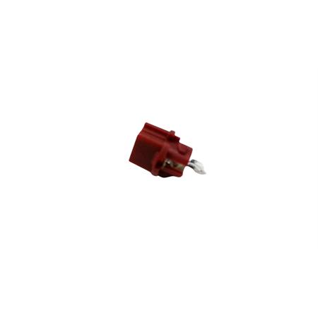 Portalampada con lampadina tuttovetro Malaguti 12 Volt 2 Watt, colore rosso, ricambio 02301500