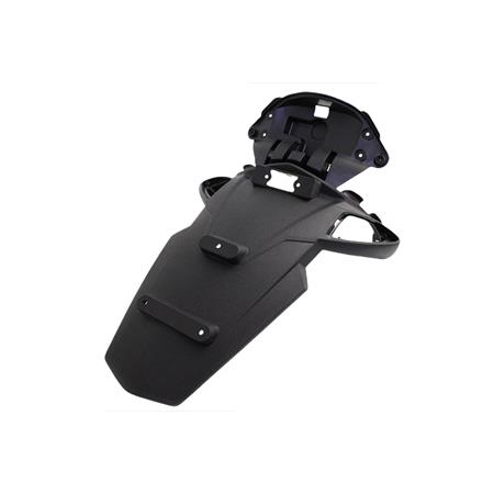 Parfango con codino porta targa posteriore Malaguti F12r in plastica nera, ricambio 06328403