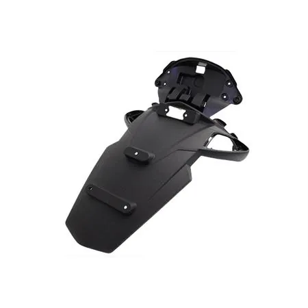 Parfango con codino porta targa posteriore Malaguti F12r in plastica nera, ricambio 06328403