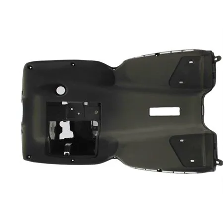 Scudo paragambe originale Malaguti in plastica di colore grigio per scooter Phantom F12 50 e 100 cc con raffreddamento ad aria, ricambio 06504407