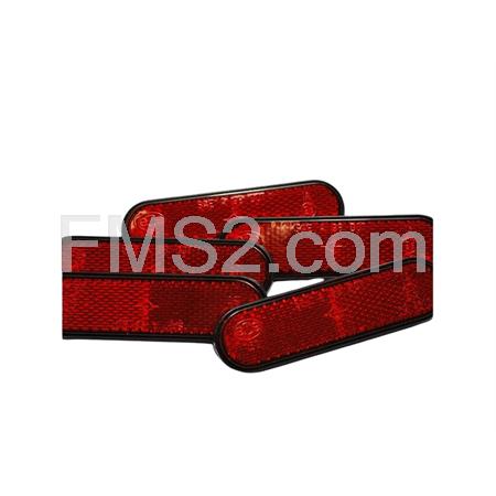Catadiottro rosso posteriore con forma ovale Malaguti, ricambio 07132200