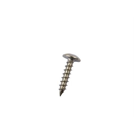 Vite truciolare testa a fungo cromata 4 x 18 acciaio inox (Malaguti), ricambio 18438000