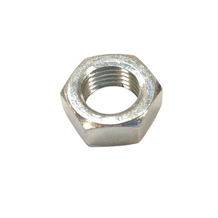 Dado M12 x 1,25 mm zincato argento con chiave 17 mm per fissaggio puleggia fissa variatore sui motori scooter Franco Morini montati sugli scooter Aprilia Sr 50 e Malaguti Crosser, ricambio 60409200