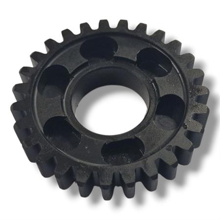 Ingranaggio 4° velocità sul secondario (z=27) originale Malaguti montato nei motori Minarelli serie AM6, ricambio 74016900