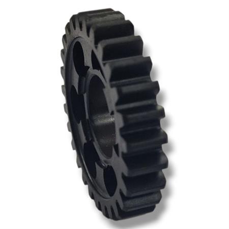 Ingranaggio 4° velocità sul secondario (z=27) originale Malaguti montato nei motori Minarelli serie AM6, ricambio 74016900