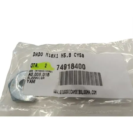 74918400 Dado M10x1 h5.8 cy50 (Malaguti)