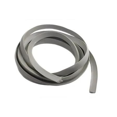 Profilo grigio in gomma per sacche Vespa old - kit per una Vespa (Mentasti Ariete), ricambio 00984CGR