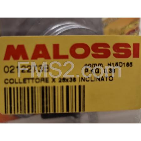 Collettore aspirazione Malossi diametro 26x35 mm inclinato in alluminio per motori Minarelli AM6, ricambio 0212273B
