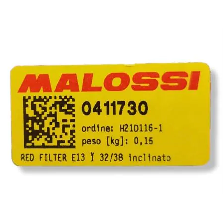 0411730 Filtro red filter e13 32 38 inclinato 25 Malossi