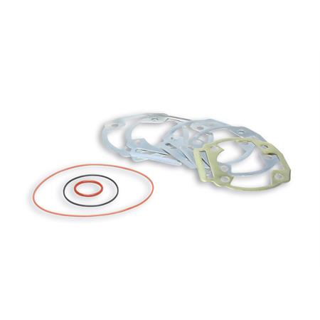 Busta guarnizioni smeriglio Malossi completa di guarnizioni base multispessore per gruppo termico Malossi diametro 50 mm montato sui motori Derbi, Aprilia D50B0, D50B1, D50B2, ricambio 1113013B