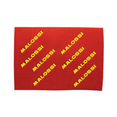 Foglio spugna Malossi double red a doppia densità con formato A3 e dimensioni 40x30 cm con spessore 16 mm per costruirsi il filtro aria personalizzato, ricambio 1413965