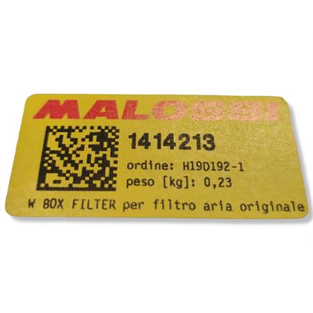 Filtro aria Malossi W box mhr versione lavabile per air box originale Yamaha t-max 500 dal 2008 al 2011 e T-Max 530 dal 2012 al 2016 , ricambio 1414213