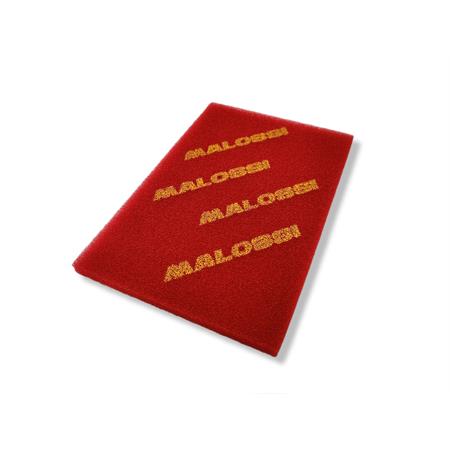 Foglio spugna Red Sponge Malossi mono strato con dimensione 20 x 30 cm e spessore 15 mm per applicazioni varie, ricambio 1417228
